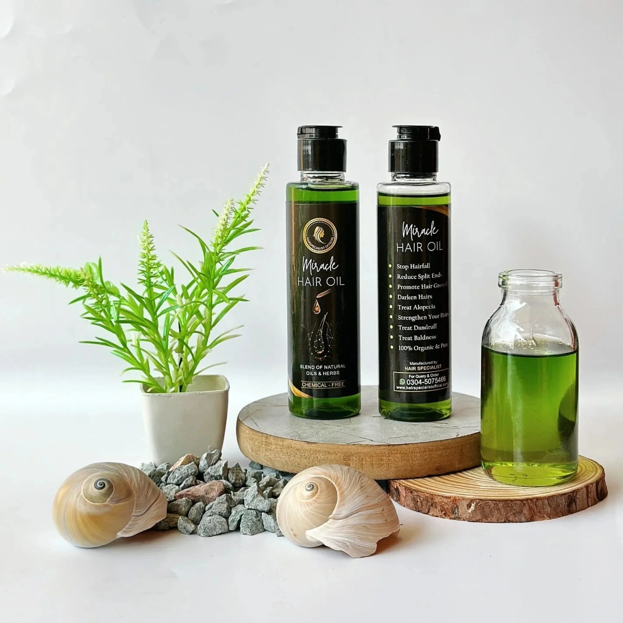 Miracle Herbal Hair Oil 150ml | Hair Growth, Strengthening & Shine Formula