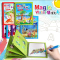 Magic Coloring Book with Water Pen | Reusable & Mess-Free Fun for Kids | Dinosaur & Cartoon Designs
