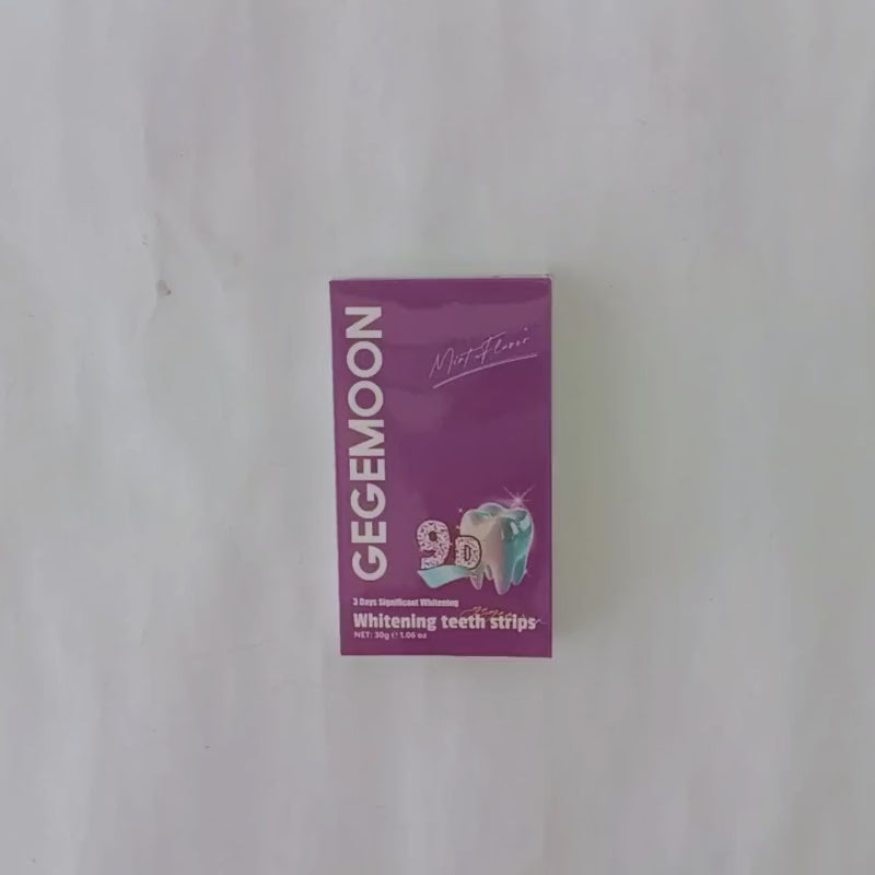 Gegemoon 9D Teeth Whitening Strips | Professional Teeth Whitening Kit | Enamel Safe Whitening Strips | Deep Stain Removal | Mint Flavor | 7 Pairs